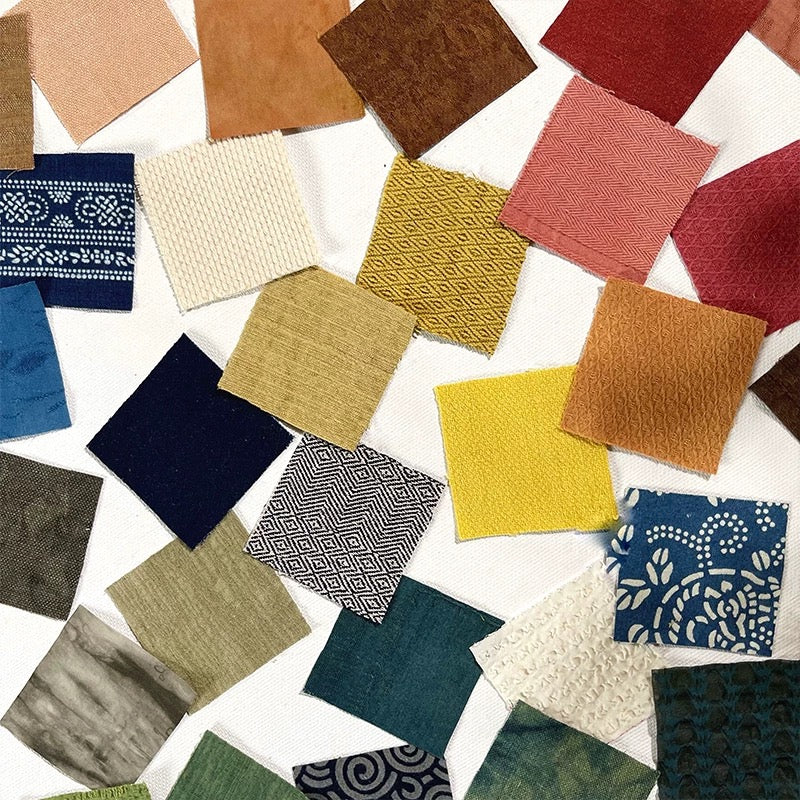 Small Squares Patchwork Fabric Scraps Bundles