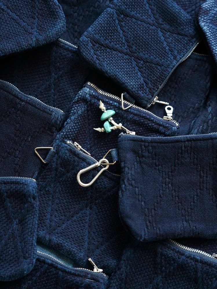 Indigo Dye Kendo Coin Purse