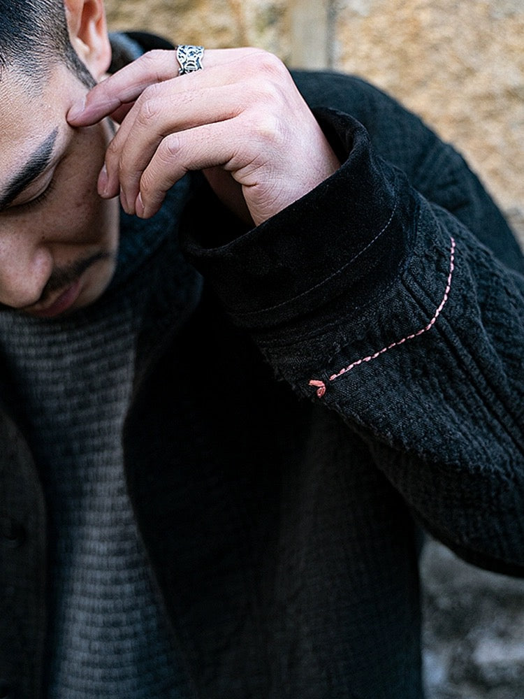 Black Dye Sashiko Kendo Jacket