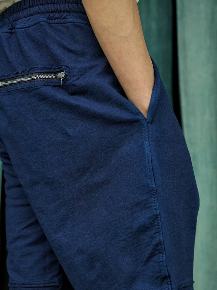 Indigo Dye Steady Drawstring Shorts