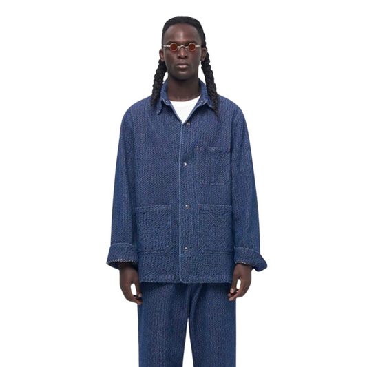 Indigo Dye Retro Anorak Jacket