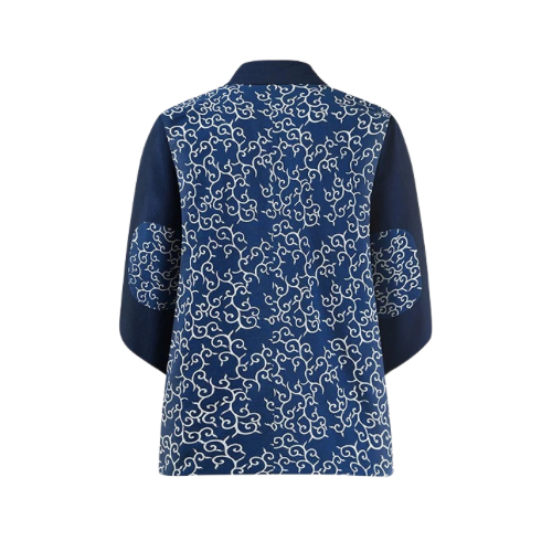 Ukiyo-e Cashmere Patch Noragi Jacket