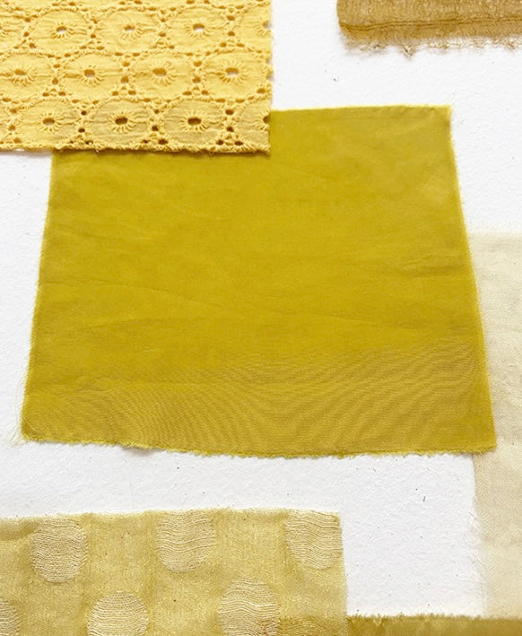 Chrysanthemum Organic Dye Fabric Scraps Bundles