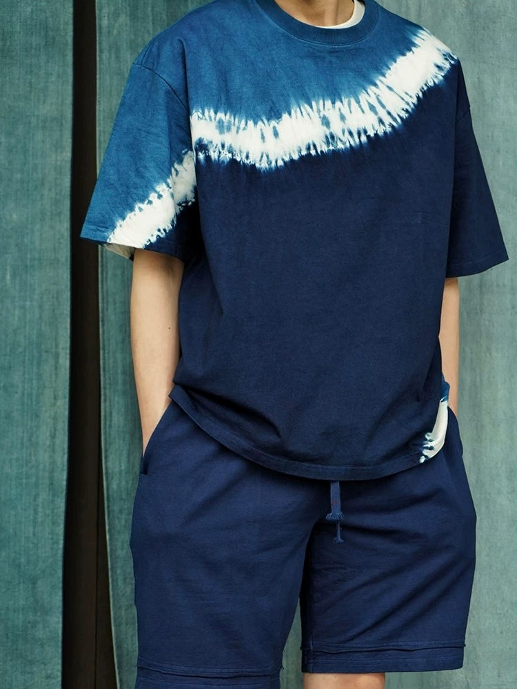Indigo Dye Steady Drawstring Shorts