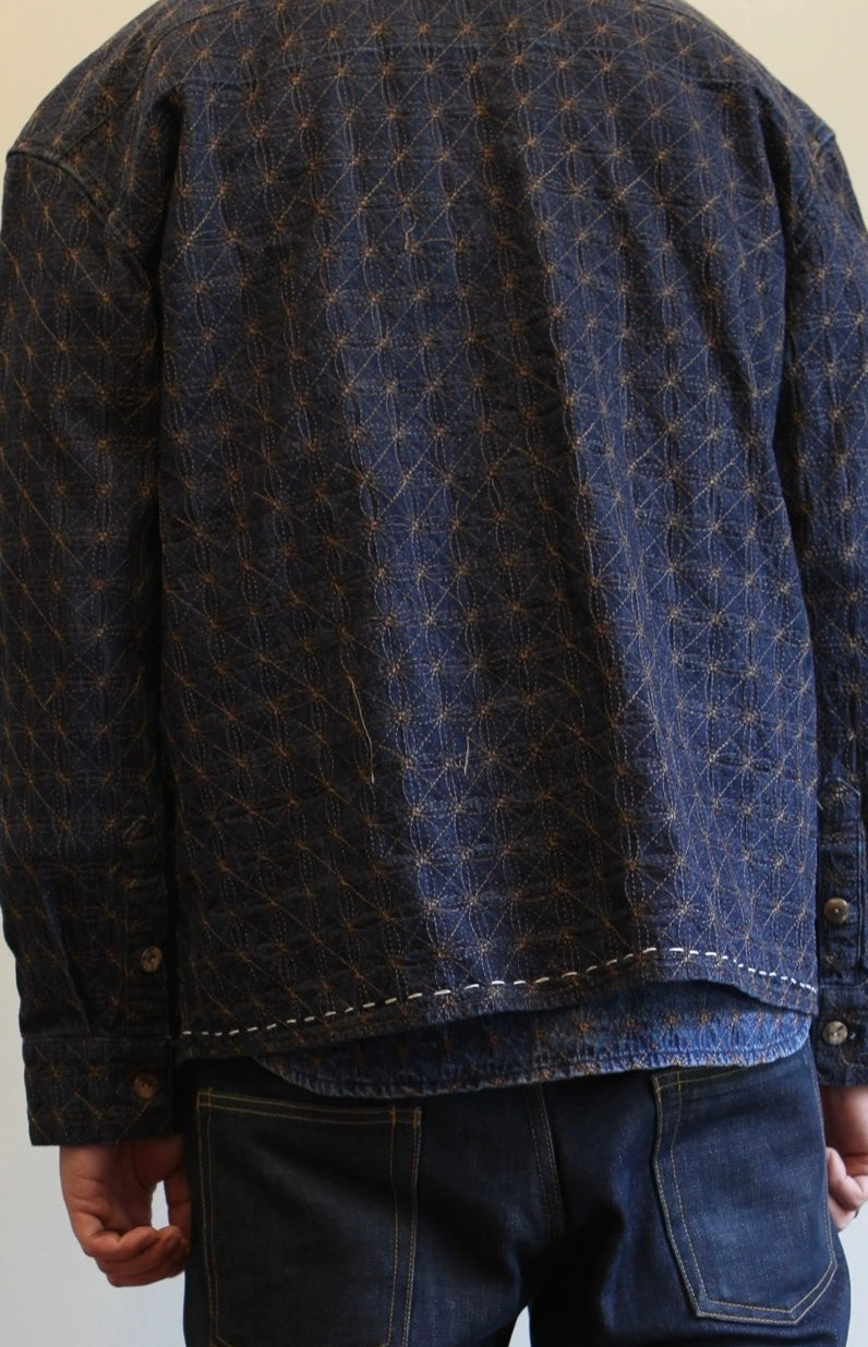 Denim Sashiko Noragi Jacket