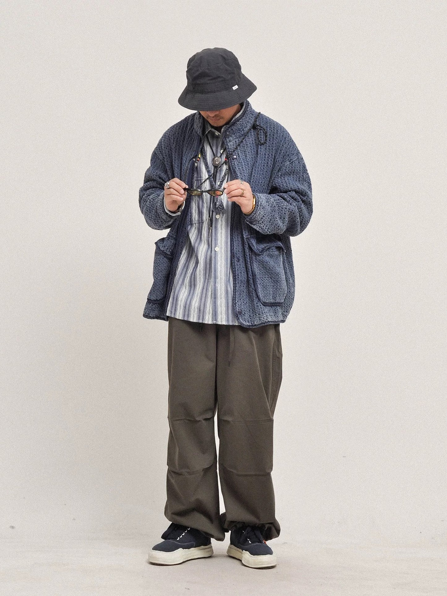 Washed Denim Collared Jacket