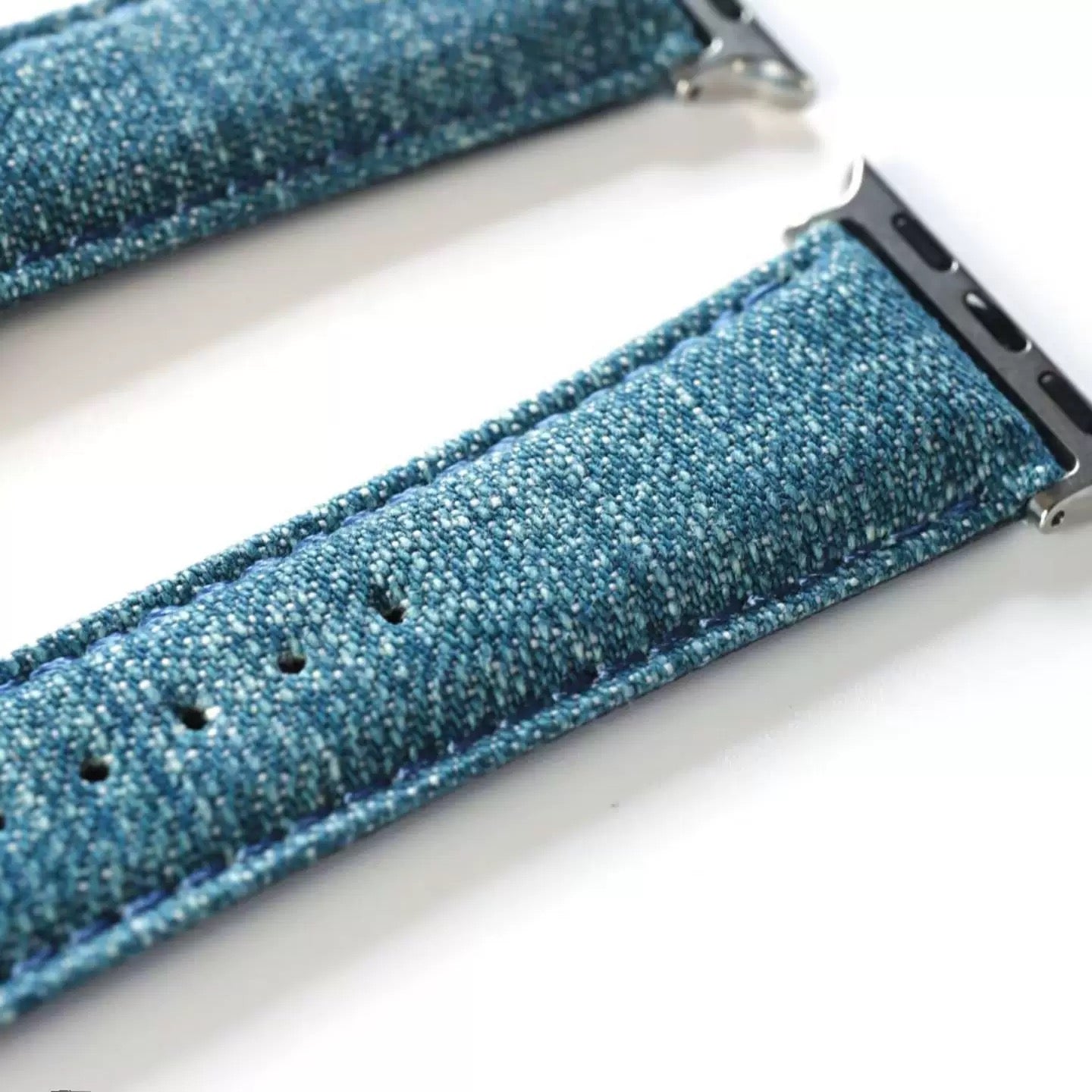 Washed Denim Apple Watch Straps