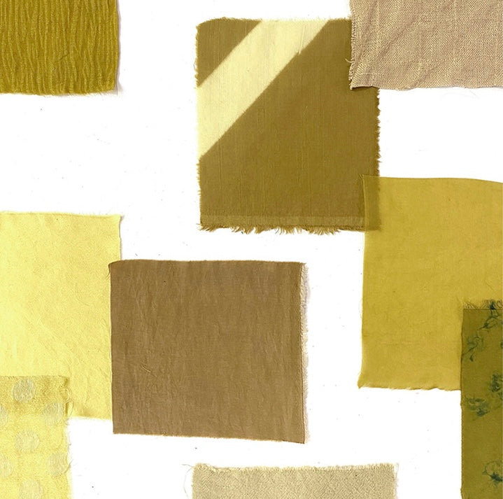 Chrysanthemum Organic Dye Fabric Scraps Bundles