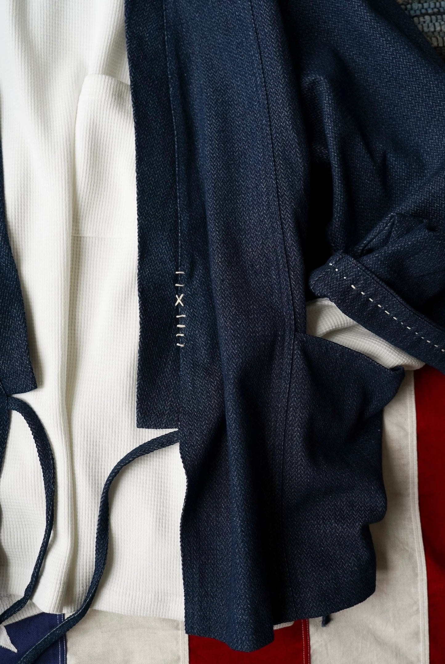 Denim Sashiko Tri Noragi Jacket