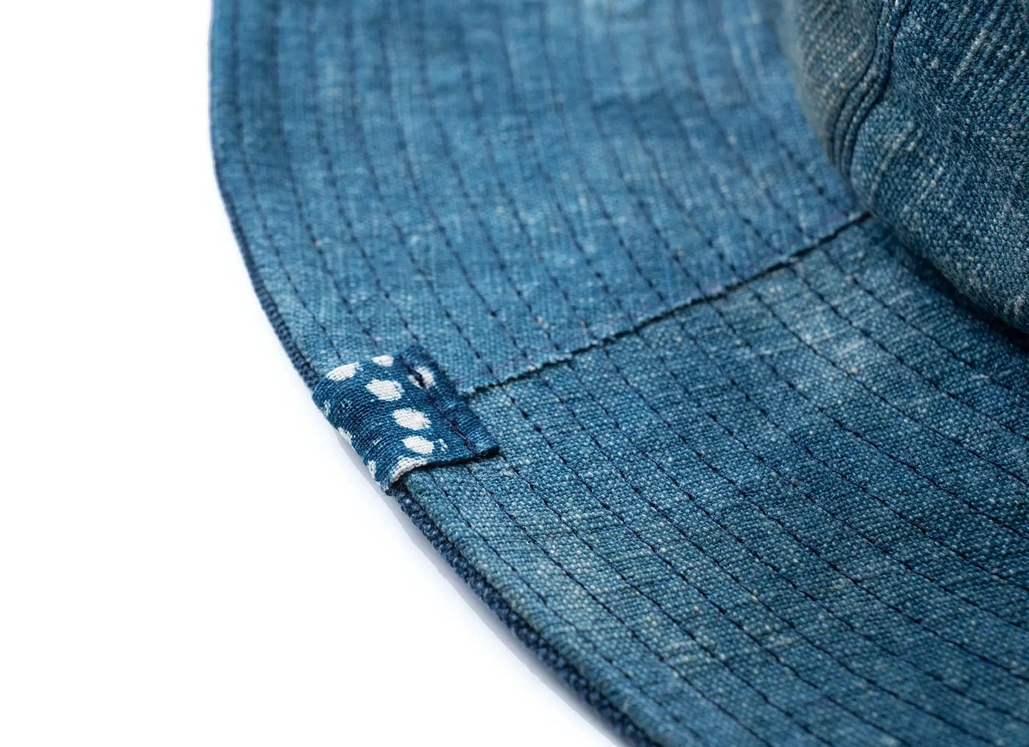 Indigo Dye Wide Brim Hat