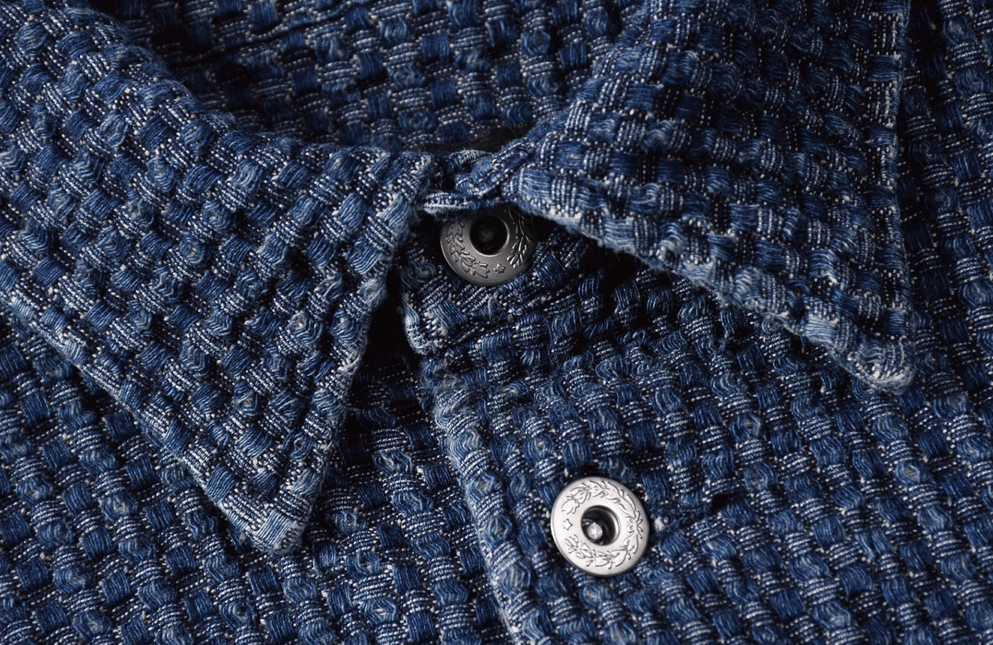 Indigo Dye Retro Anorak Jacket