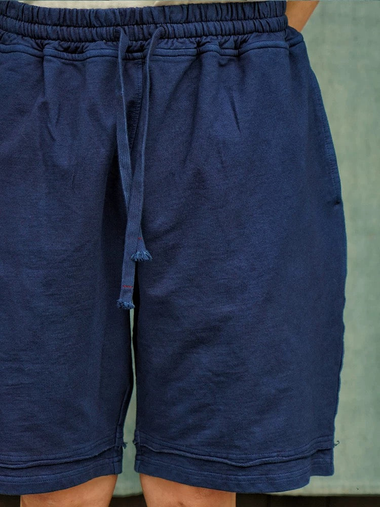 Indigo Dye Steady Drawstring Shorts