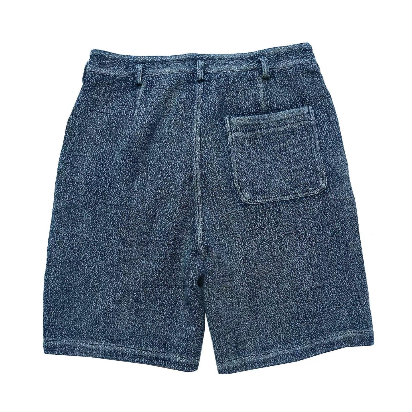 Indigo Dye Sashiko Sakura Worker Shorts