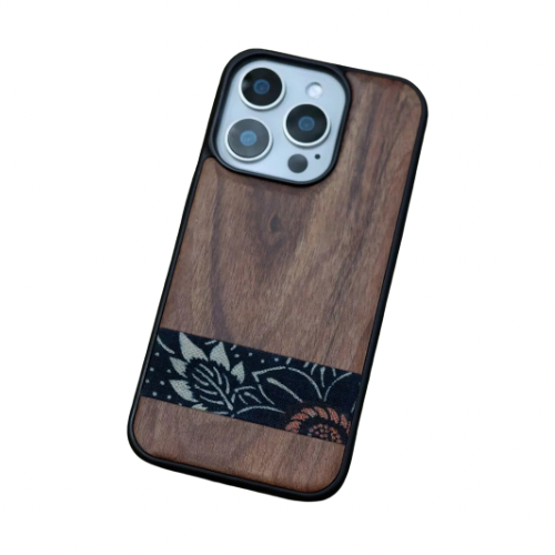 Walnut Kofu Patchwork iPhone Cases with MagSafe