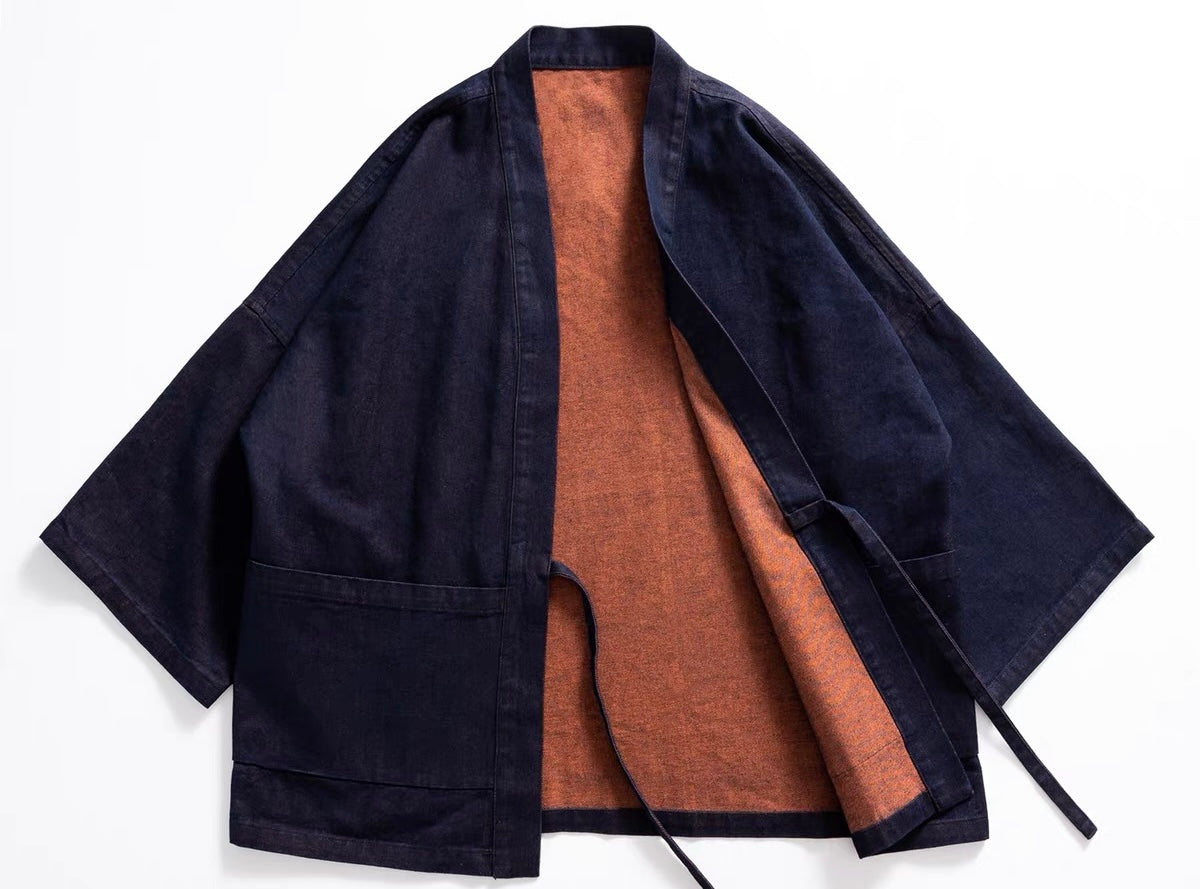 Reversible Kimono 3/4 Sleeve Jacket