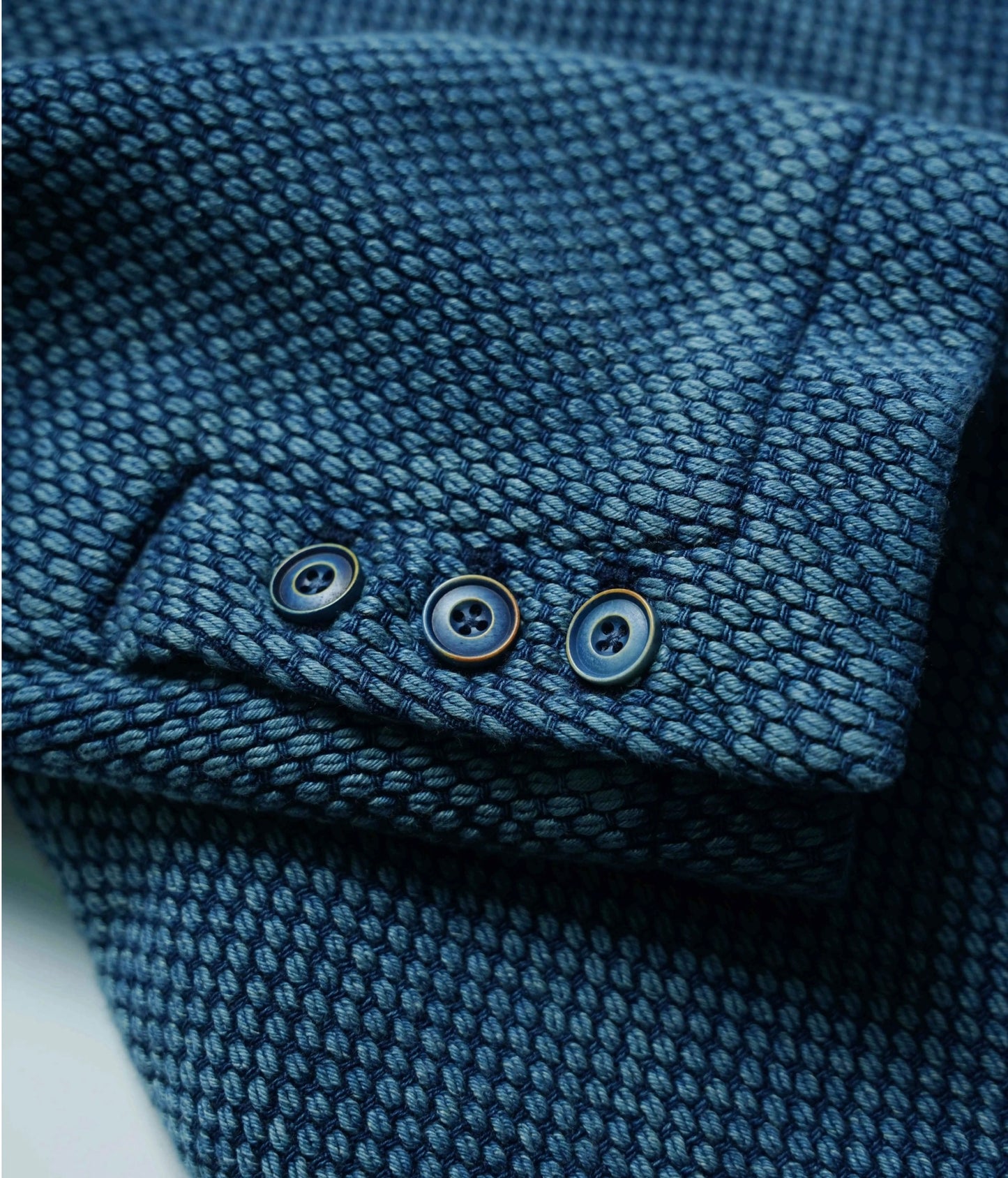 Indigo Dye Sashiko Mid Wash Jacket