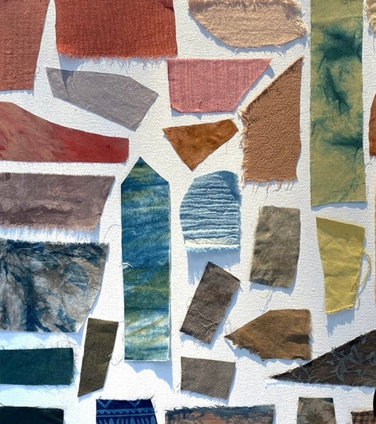Organic Plant Dye Fabric Scraps Bundles