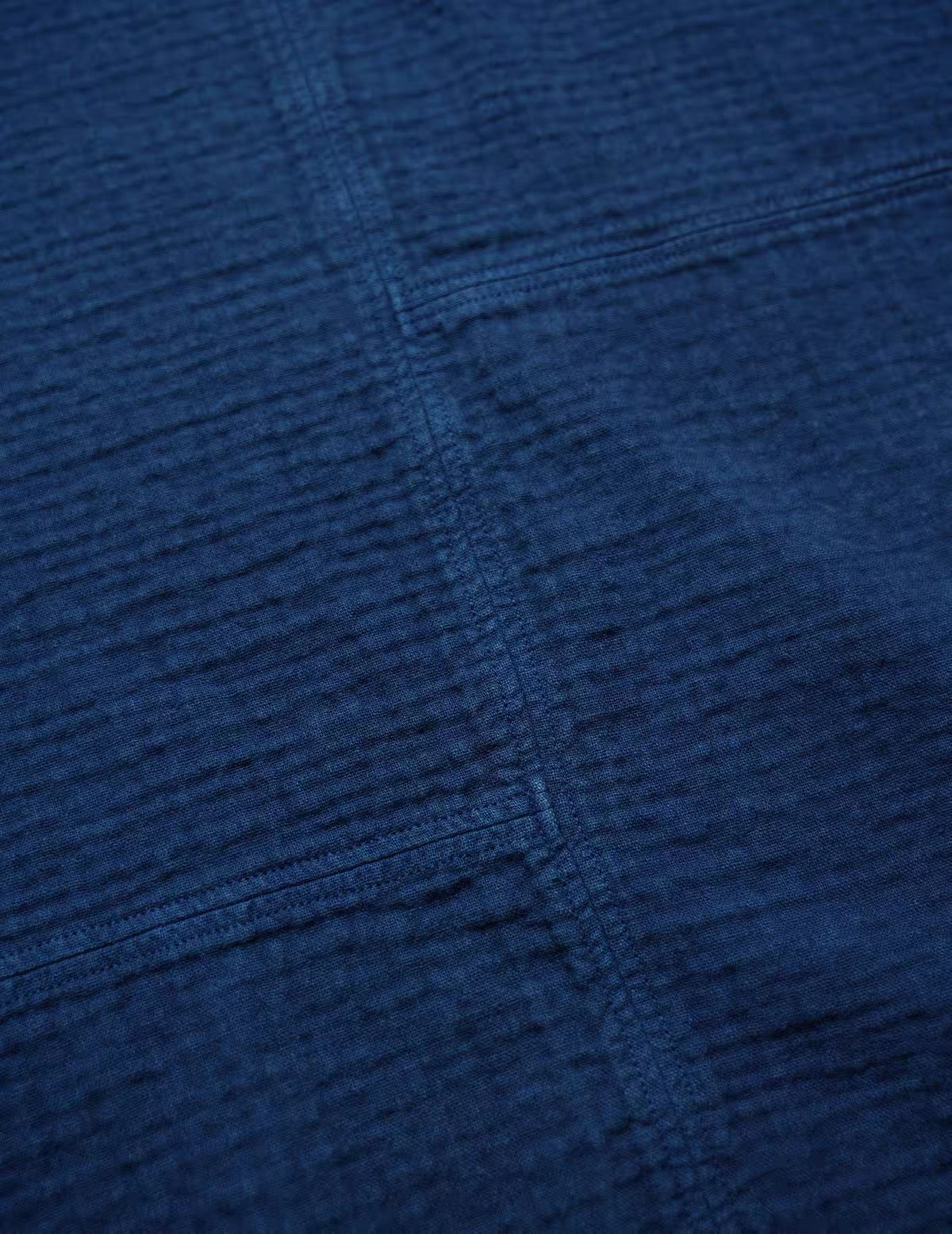 Hand-Dyed Indigo Double Gauze Relaxed Tee