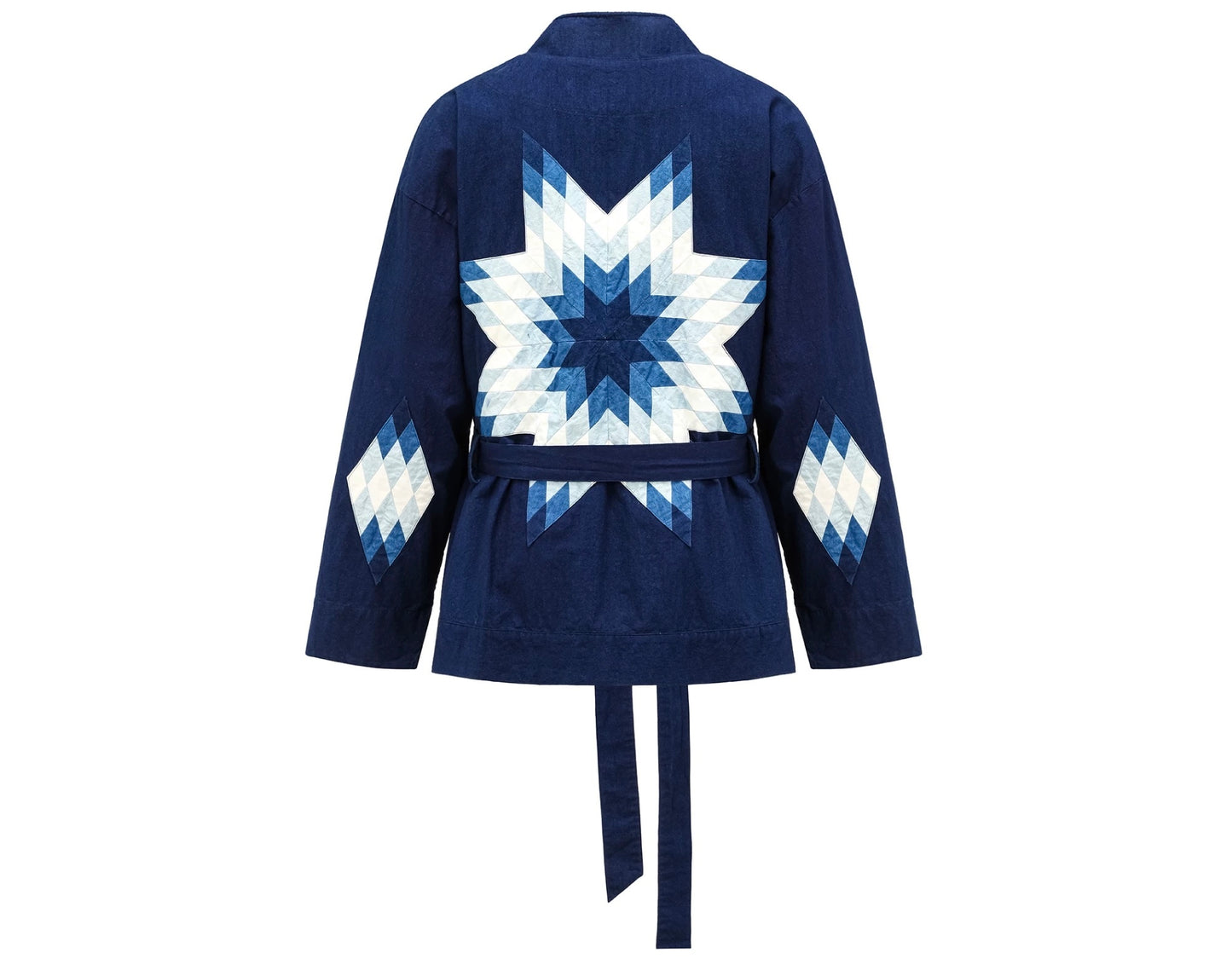Indigo Dye Modern Folk Haori Jacket