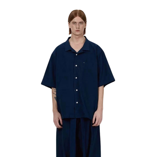 Indigo Dye Aloha Shirt