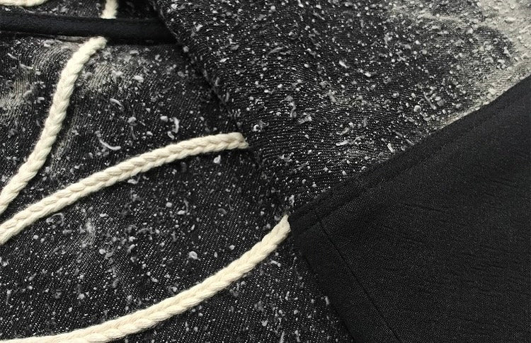 Black Tie Dye Sashiko Haori Jacket