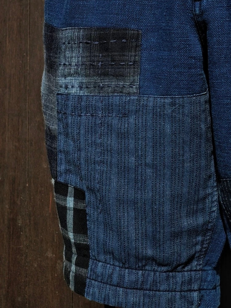 Organic Dye Patchwork Worker Shorts