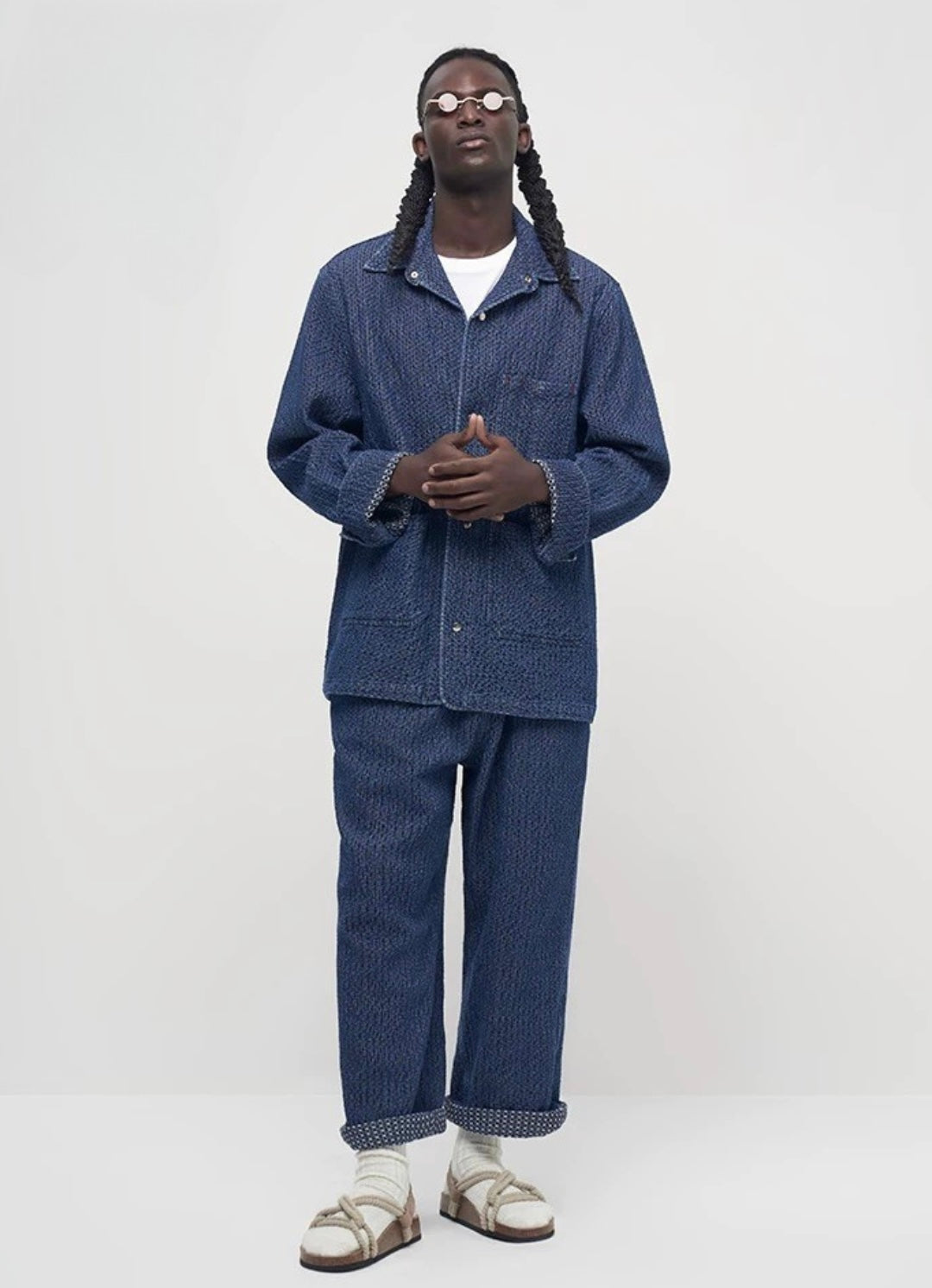 Indigo Dye Retro Anorak Jacket