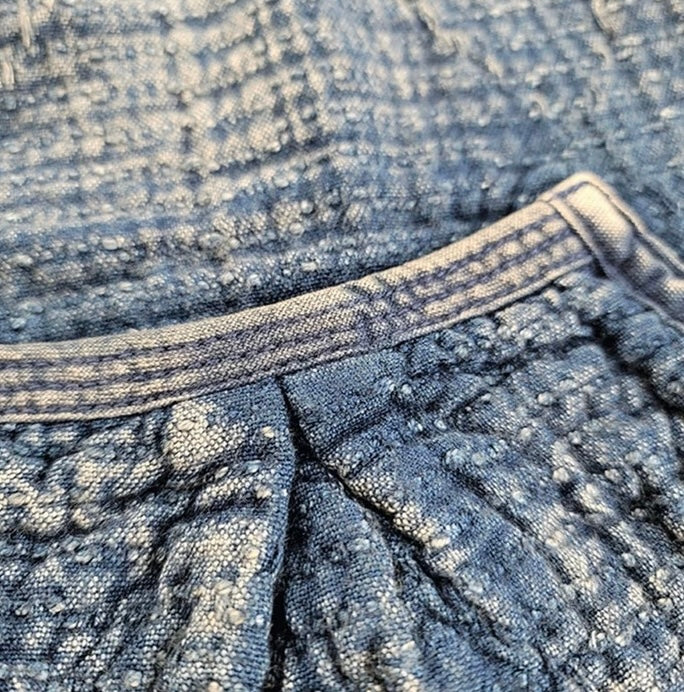 Indigo Dye Sashiko Vest
