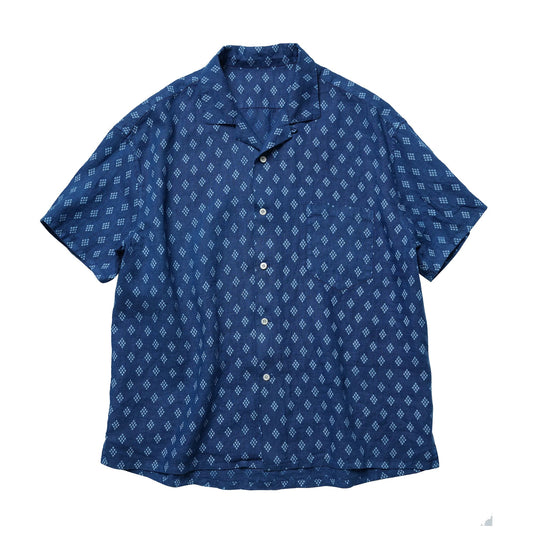 Indigo Dye Marquise Aloha Shirt
