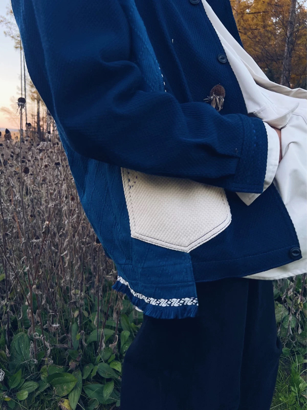 Indigo Dye Kendo Sashiko Heavyweight Jacket