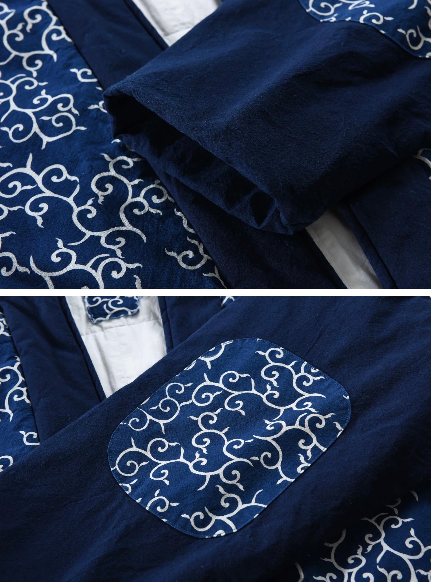 Ukiyo-e Cashmere Patch Noragi Jacket