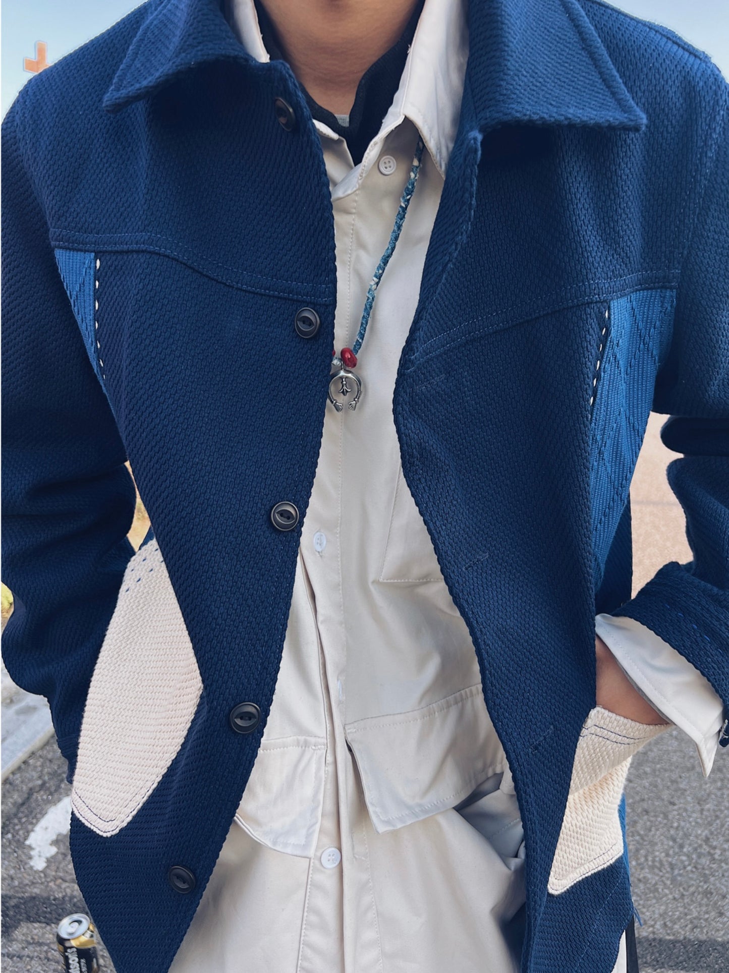 Indigo Dye Kendo Sashiko Heavyweight Jacket