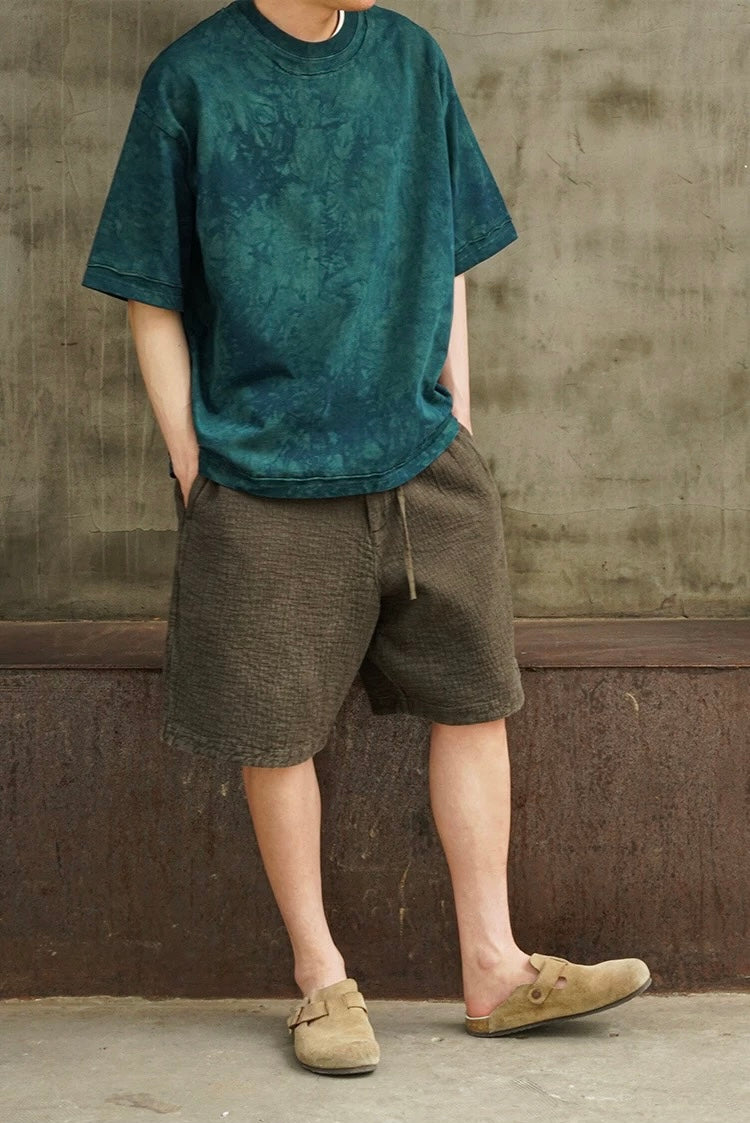 Organic Dye Kendo Drawstring Shorts