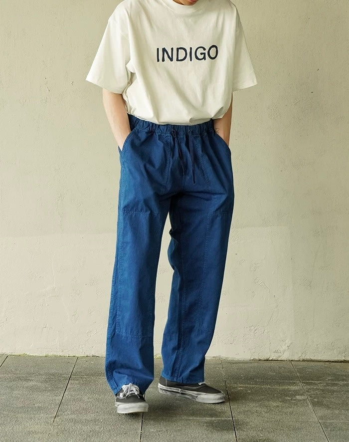 Indigo Dye Basic Worker Pants