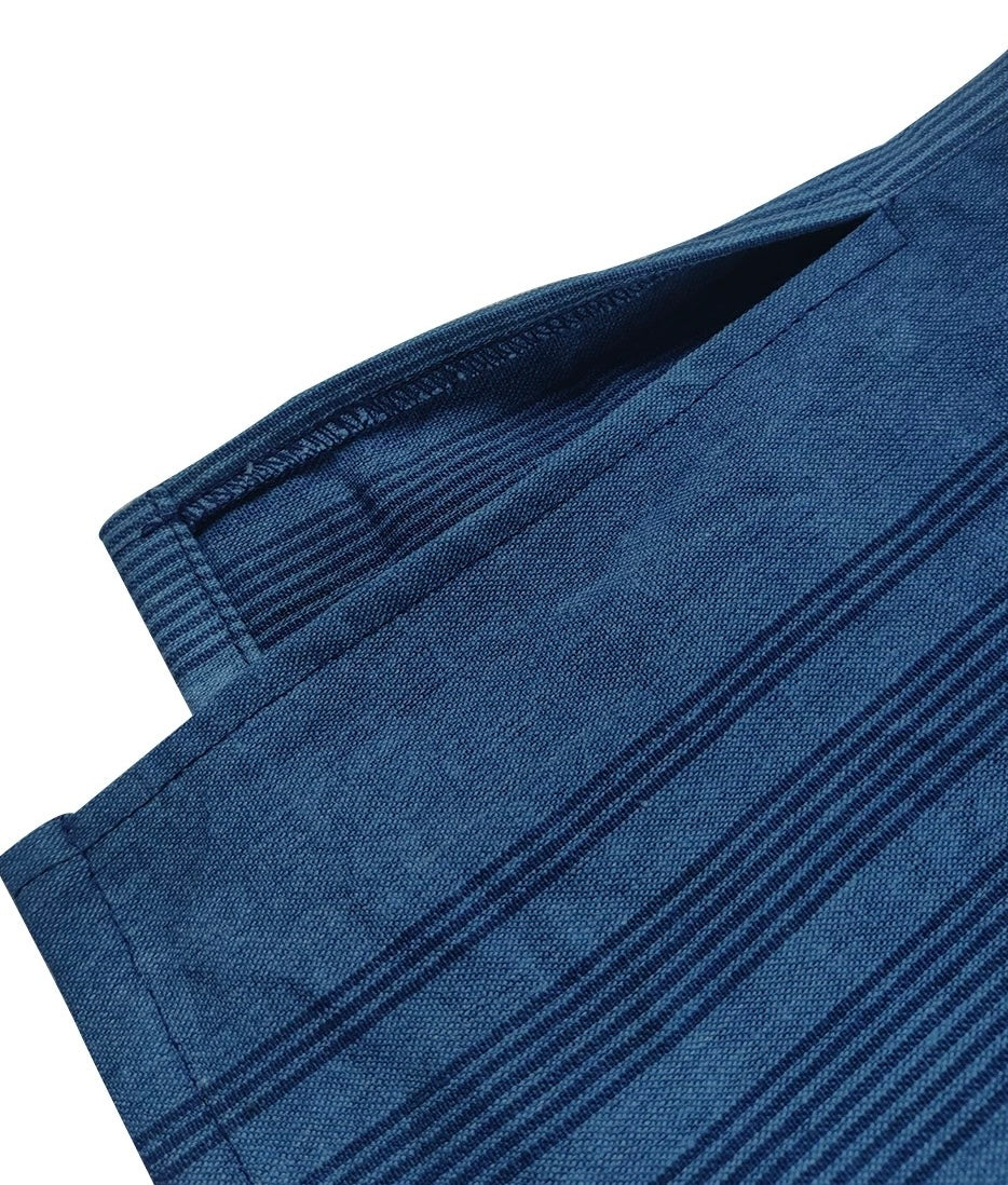 Indigo Dip Dye Faded Corduroy L/S Shirt