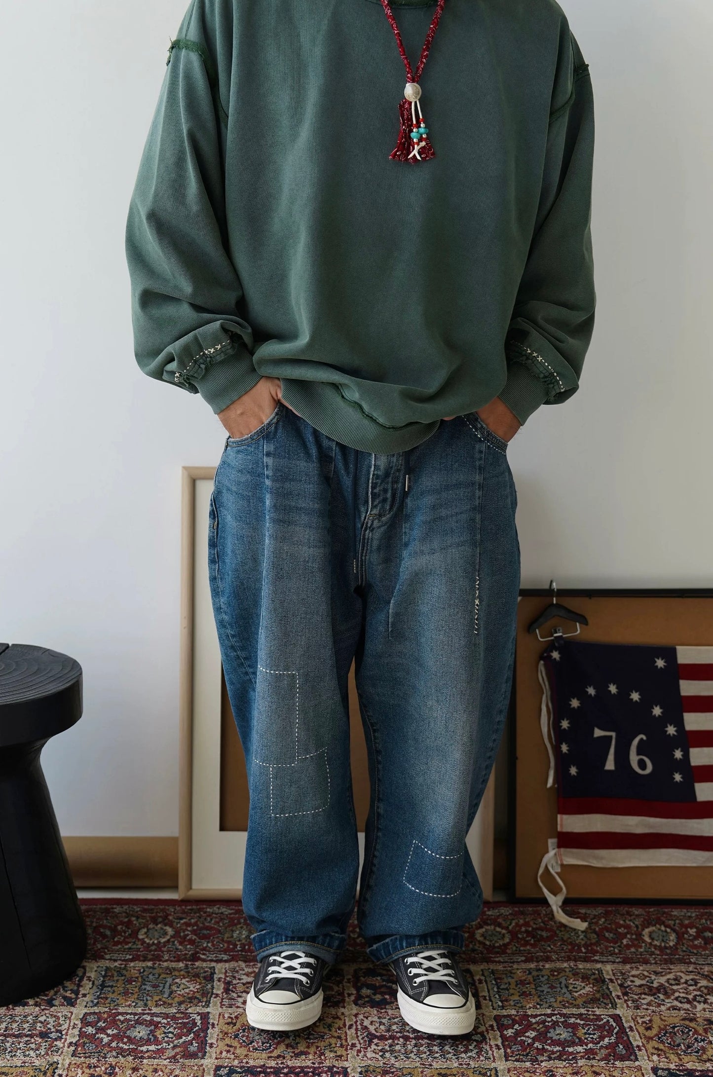 Sashiko Denim Pants