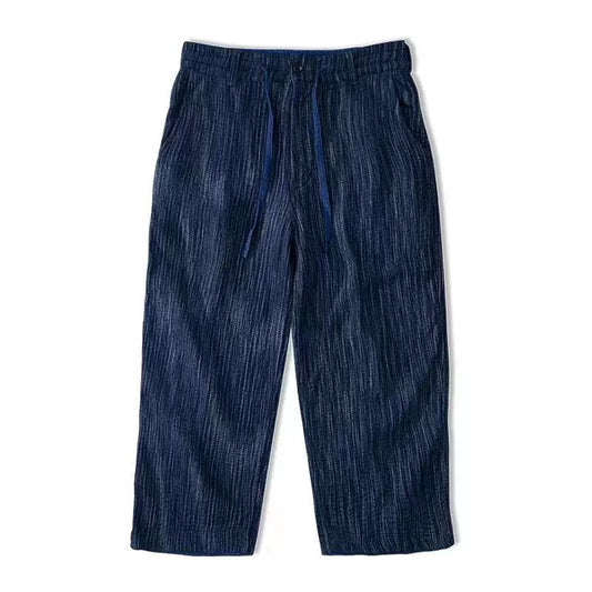 Indigo Dye Kasuri Pants