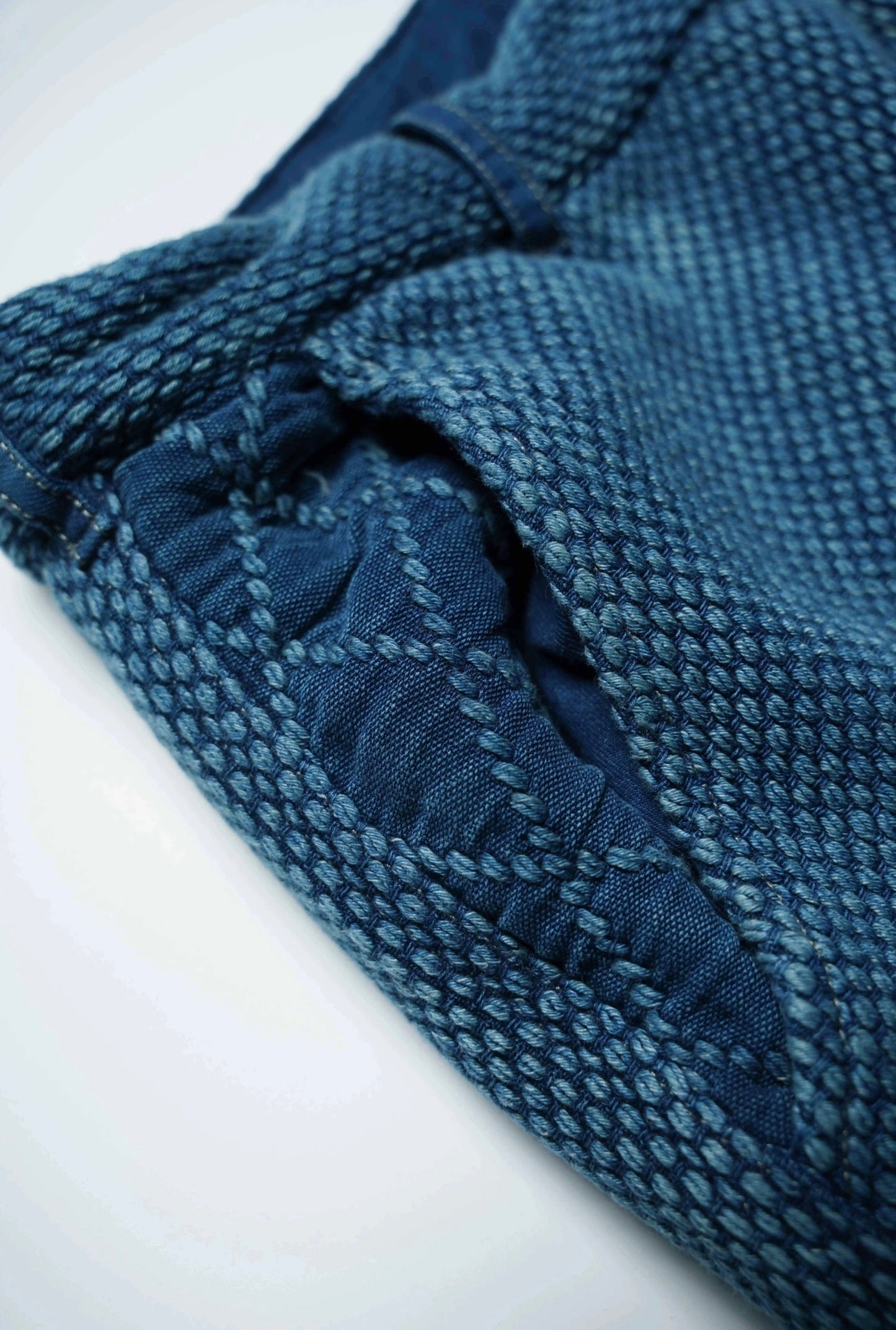 Indigo Dye Washed Kendo Pants