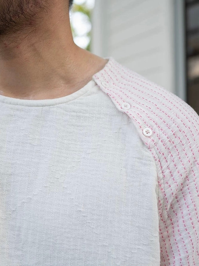 Tricolor Sashiko T-Shirt