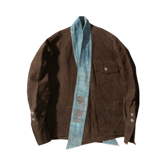 Dioscorea Cirrhosa Dye Kofu Weaving Haori Jacket