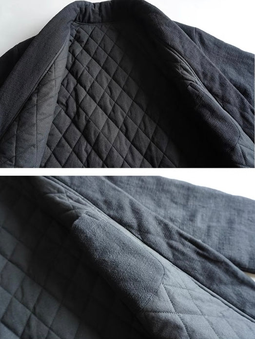Black Padded Noragi Jacket