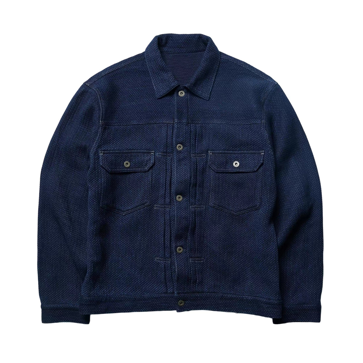 Indigo Dye Kendo Sashiko Work Jacket