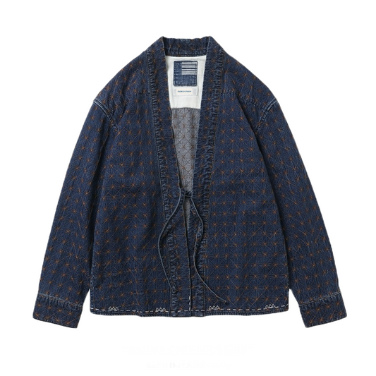 Denim Sashiko Noragi Jacket