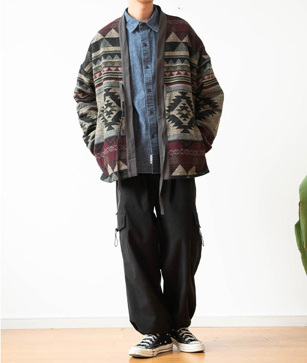 Grey Folk Reversible Haori Jacket