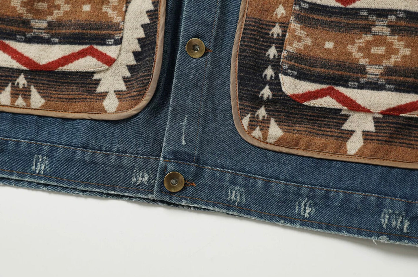 Patchwork Folk Denim Jacket