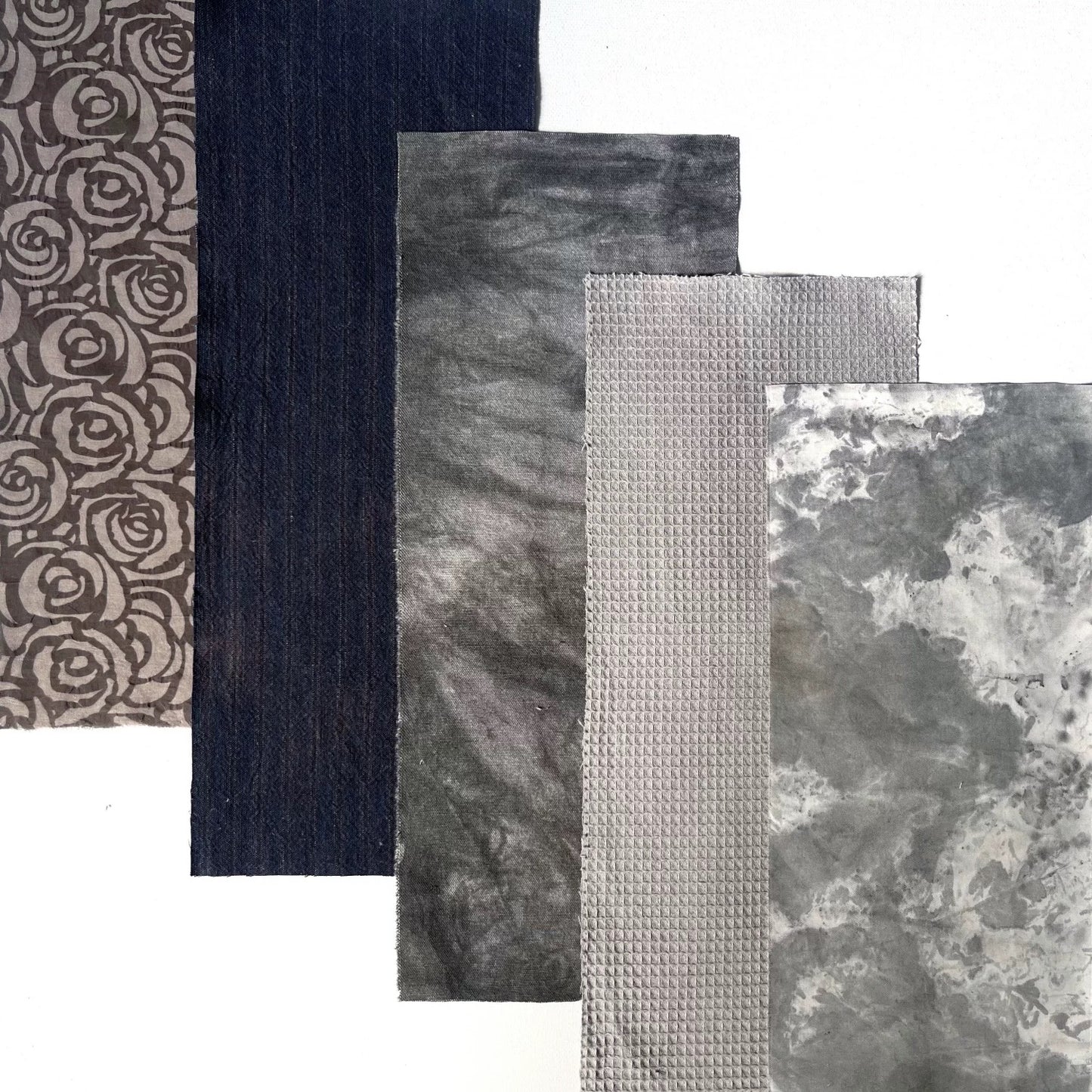 Indigo Gradient Fabric Scraps Bundle