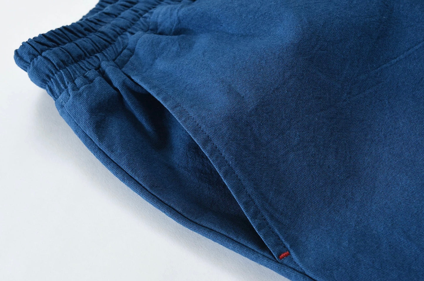 Indigo Dye Basic Kasuri Twill Shorts