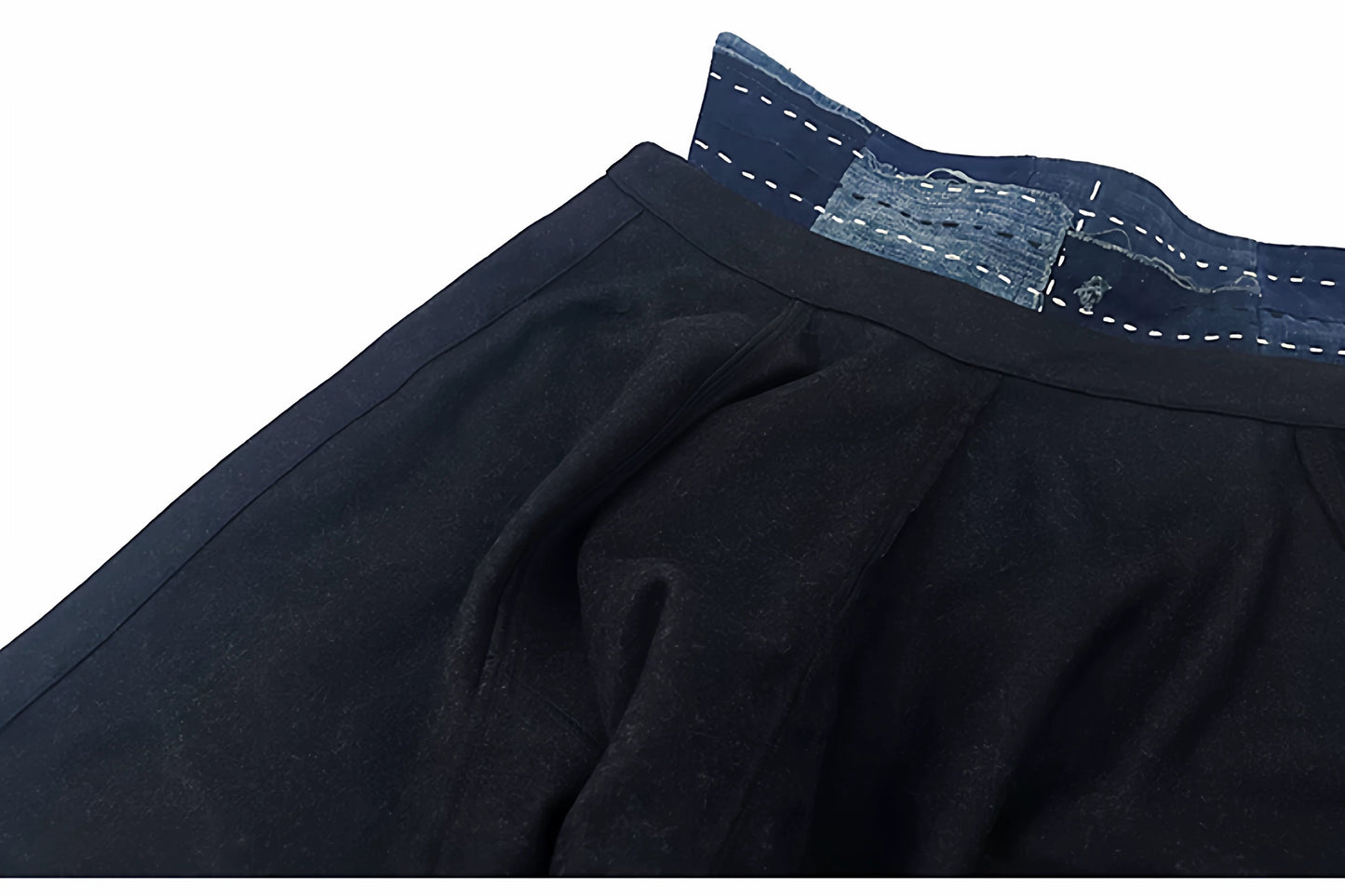 Woolen Patchwork Kofu Coat