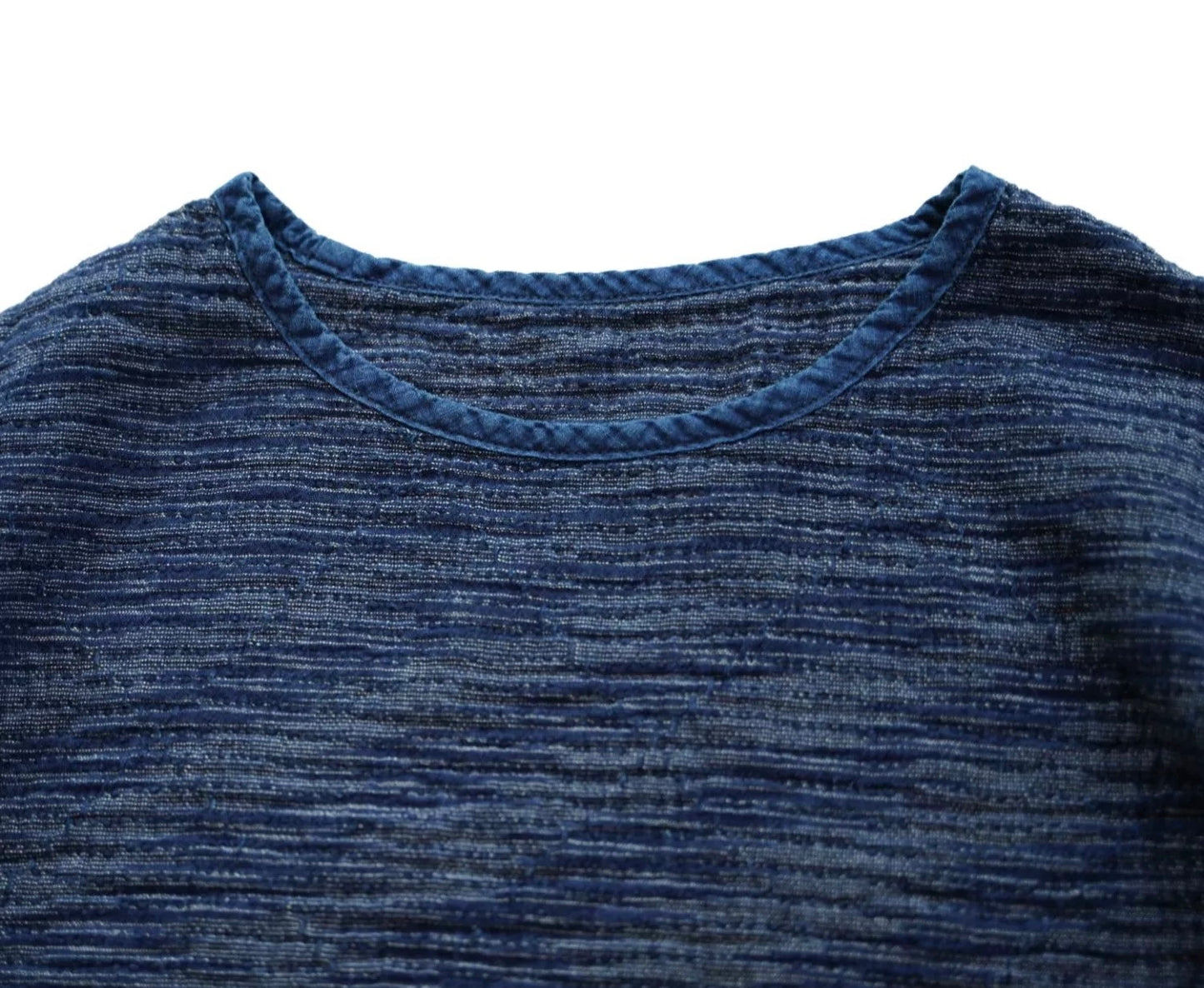 Indigo Dye Sashiko Kasuri T-Shirt