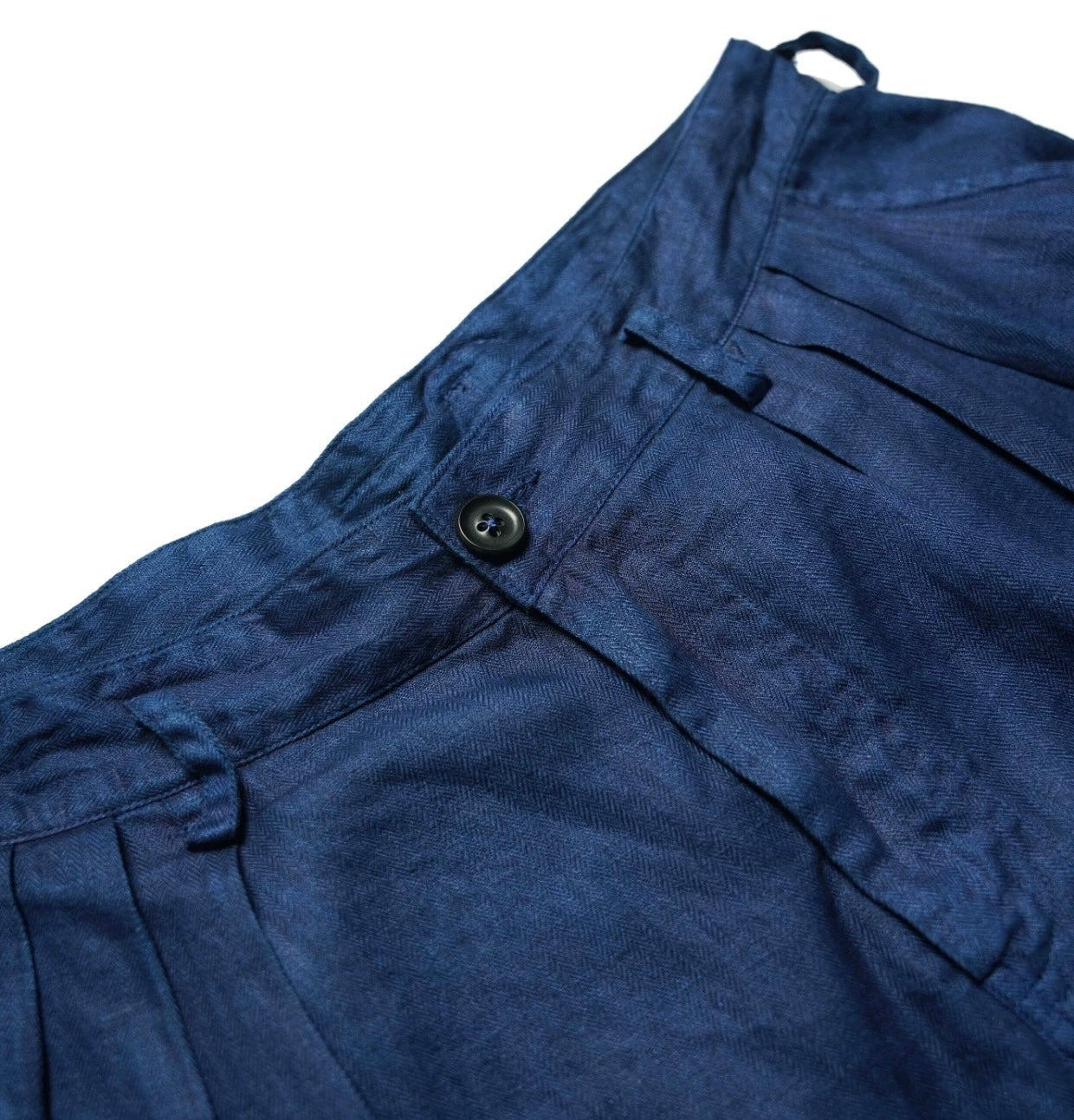 Indigo Dye Linen Tapered Pants